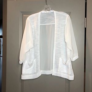 Cream swimsuit cover up